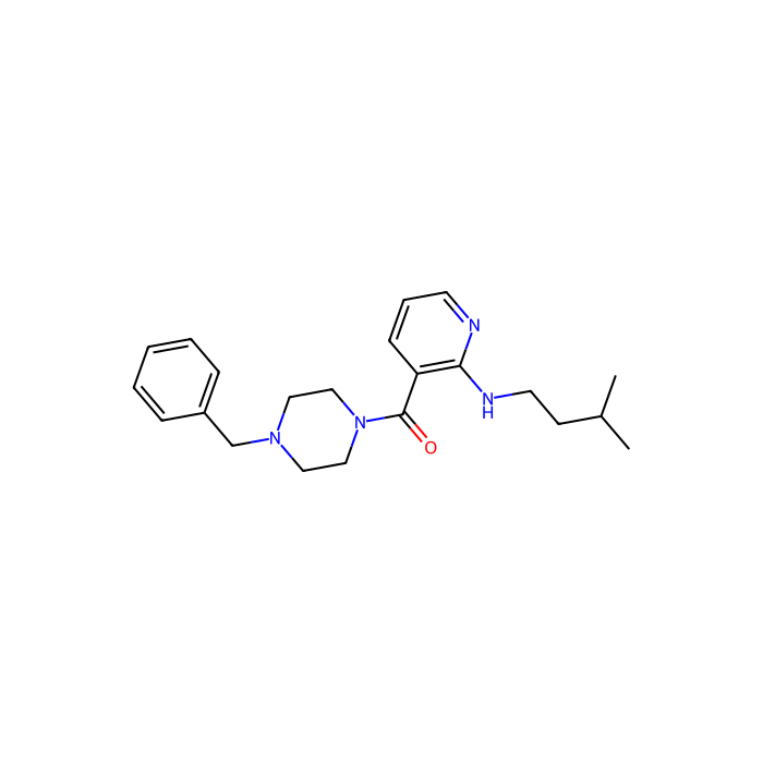 (4-Benzylpiperazin-1-yl)(2-(isopentylamino)pyridin-3-yl)methanone - 10mM in DMSO CAS No(1270138-40-3) by Aladdin Scientific