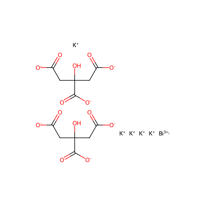 Bismuth Subcitrate Potassium - 10mM in Water CAS No(880149-29-1) by Aladdin Scientific