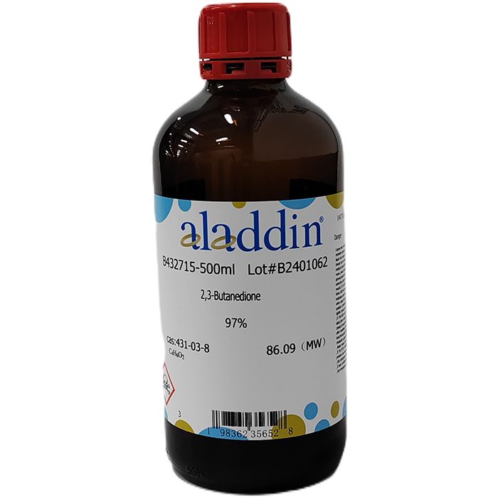 2,3-Butanedione - ≥97% CAS No(431-03-8) by Aladdin Scientific