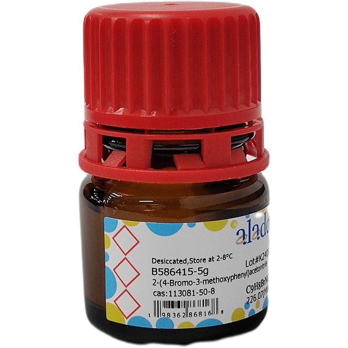 2-(4-Bromo-3-methoxyphenyl)acetonitrile - ≥98% CAS No(113081-50-8) by Aladdin Scientific
