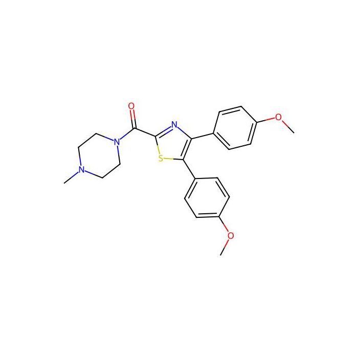 [4,5-Bis(4-methoxyphenyl)-2-thiazolyl]-(4-methyl-1-piperazinyl)methanone -  CAS No(B668136) by Aladdin Scientific