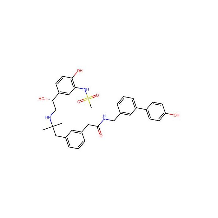 Benzeneacetamide, N-((4'-hydroxy(1,1'-biphenyl)-3-yl)methyl)-3-(2-(((2R)-2-hydroxy-2-(4-hydroxy-3-((methylsulfonyl)amino)phenyl)ethyl)amino)-2-methylpropyl)- -  CAS No(862541-45-5) by Aladdin Scientific