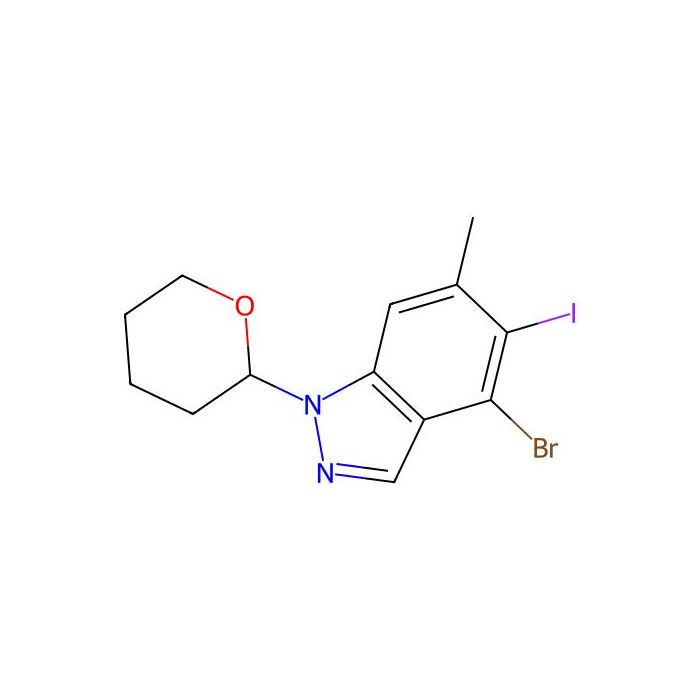 4-bromo-5-iodo-6-methyl-1-tetrahydropyran-2-yl-indazole - ≥97% CAS No(2791273-76-0) by Aladdin Scientific