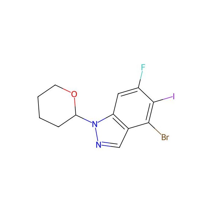 4-bromo-6-fluoro-5-iodo-1-tetrahydropyran-2-yl-indazole - ≥97% CAS No(2765413-94-1) by Aladdin Scientific