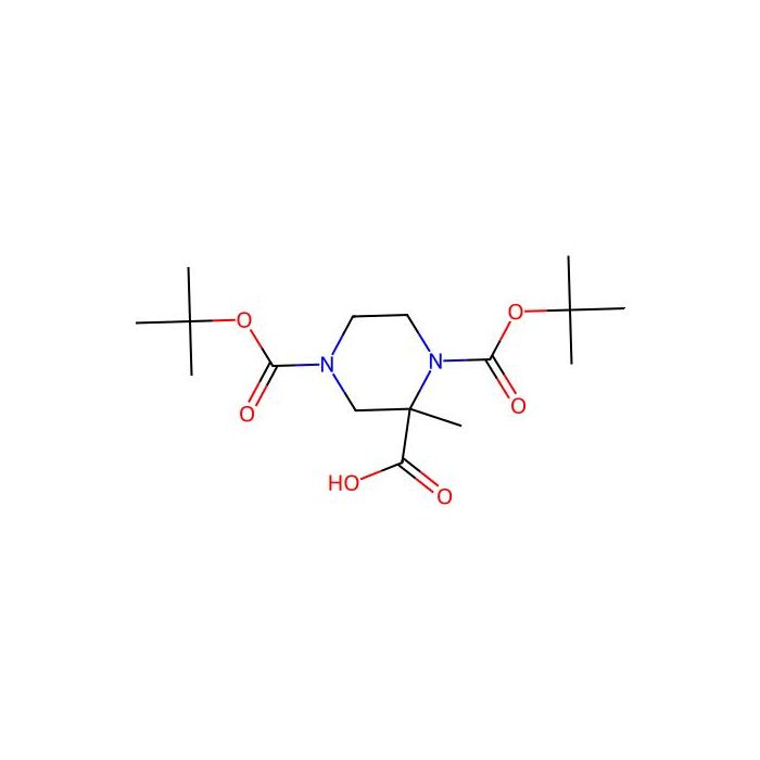 1,4-bis(tert-butoxycarbonyl)-2-methyl-piperazine-2-carboxylic acid - ≥97% CAS No(1823833-59-5) by Aladdin Scientific
