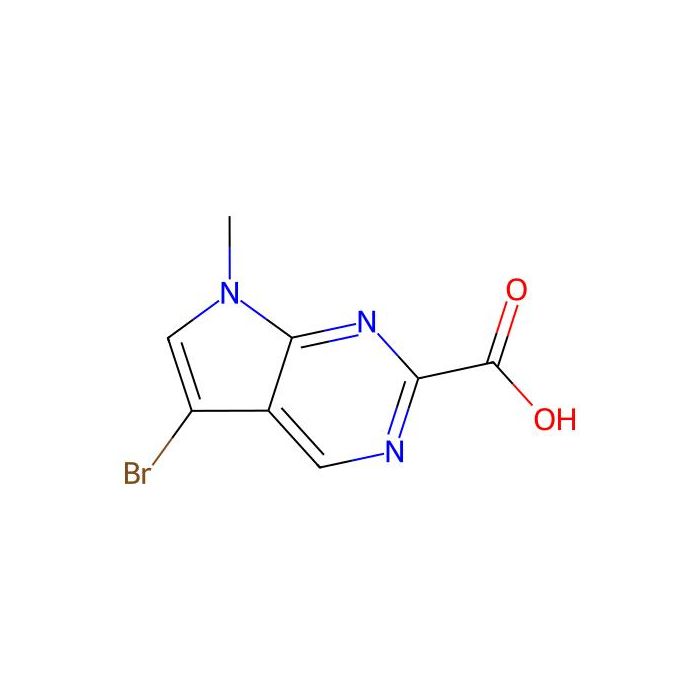 5-bromo-7-methyl-7H-pyrrolo[2,3-d]pyrimidine-2-carboxylic acid - ≥97% CAS No(1638767-55-1) by Aladdin Scientific