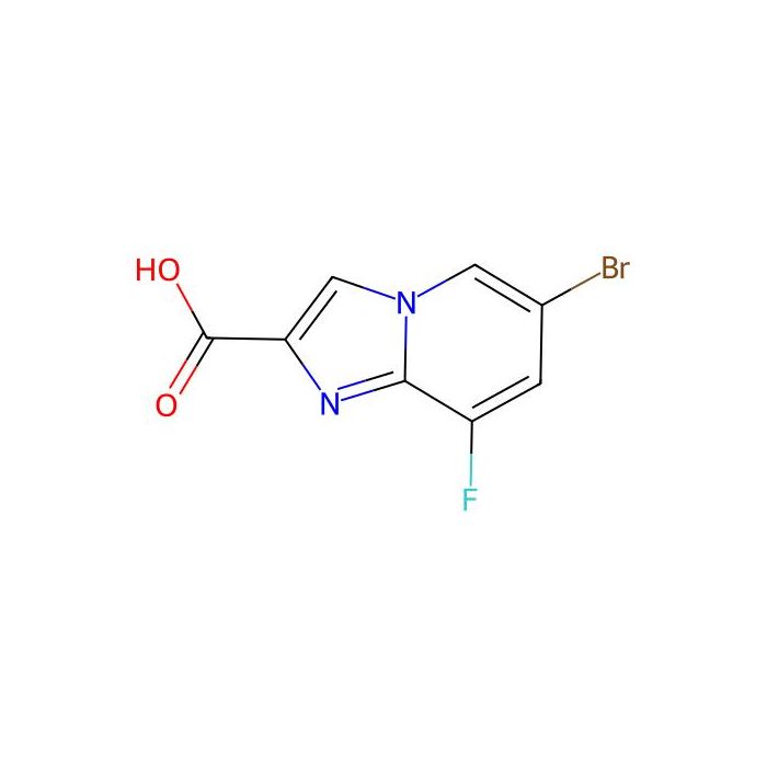 6-bromo-8-fluoroimidazo[1,2-a]pyridine-2-carboxylic acid - ≥97% CAS No(1260784-00-6) by Aladdin Scientific
