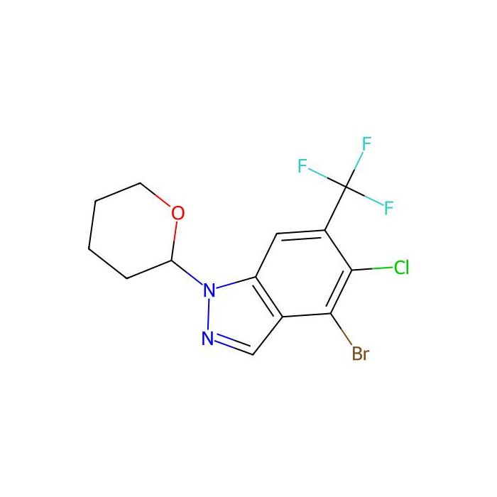 4-bromo-5-chloro-1-tetrahydropyran-2-yl-6-(trifluoromethyl)indazole - ≥97% CAS No(2891597-58-1) by Aladdin Scientific