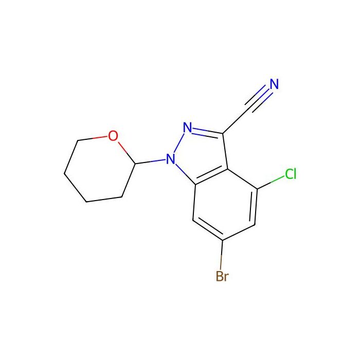 6-bromo-4-chloro-1-tetrahydropyran-2-yl-indazole-3-carbonitrile - ≥97% CAS No(2940949-38-0) by Aladdin Scientific