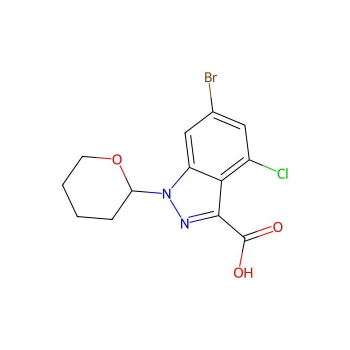 6-bromo-4-chloro-1-tetrahydropyran-2-yl-indazole-3-carboxylic acid - ≥97% CAS No(2940946-42-7) by Aladdin Scientific