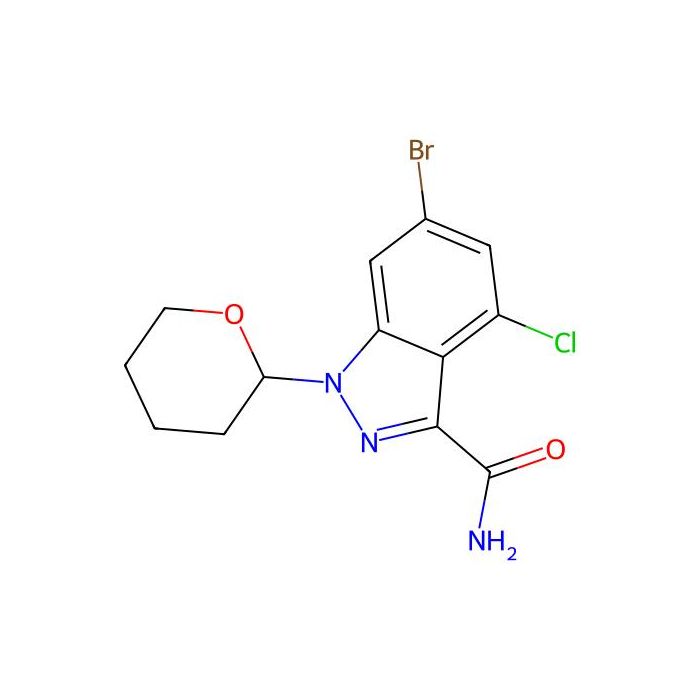 6-bromo-4-chloro-1-tetrahydropyran-2-yl-indazole-3-carboxamide - ≥97% CAS No(2940941-58-0) by Aladdin Scientific