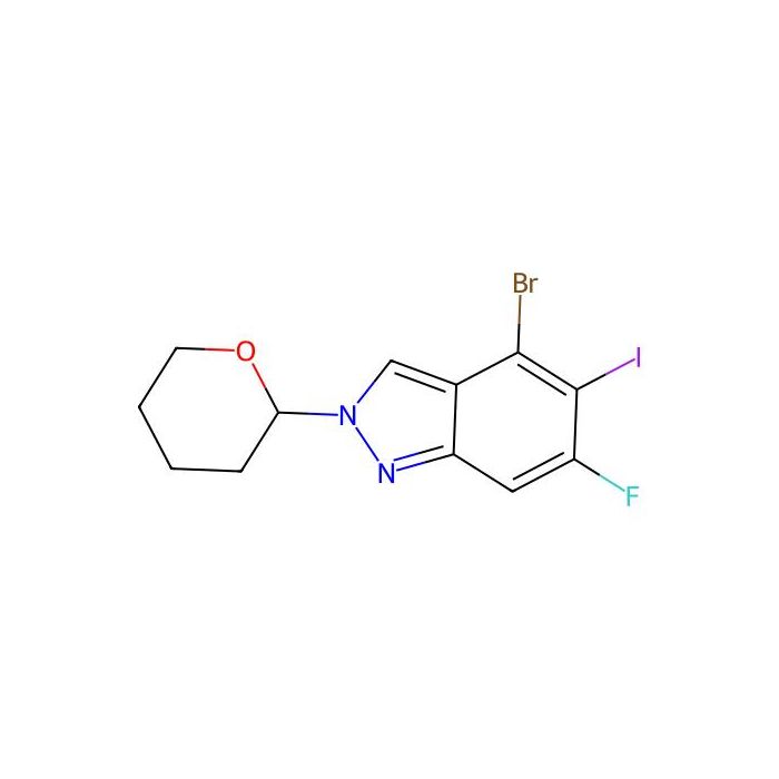 4-bromo-6-fluoro-5-iodo-2-tetrahydropyran-2-yl-indazole - ≥97% CAS No(2940946-49-4) by Aladdin Scientific