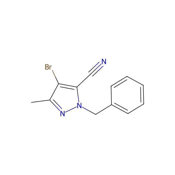 1-Benzyl-4-bromo-3-methyl-1H-pyrazole-5-carbonitrile - ≥98% CAS No(1352925-64-4) by Aladdin Scientific