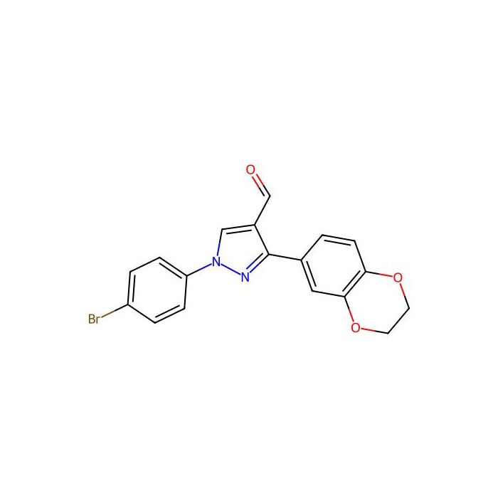 1-(4-Bromophenyl)-3-(2,3-dihydro-1,4-benzodioxin-6-yl)-1H-pyrazole-4-carboxaldehyde - ≥95% CAS No(618099-06-2) by Aladdin Scientific