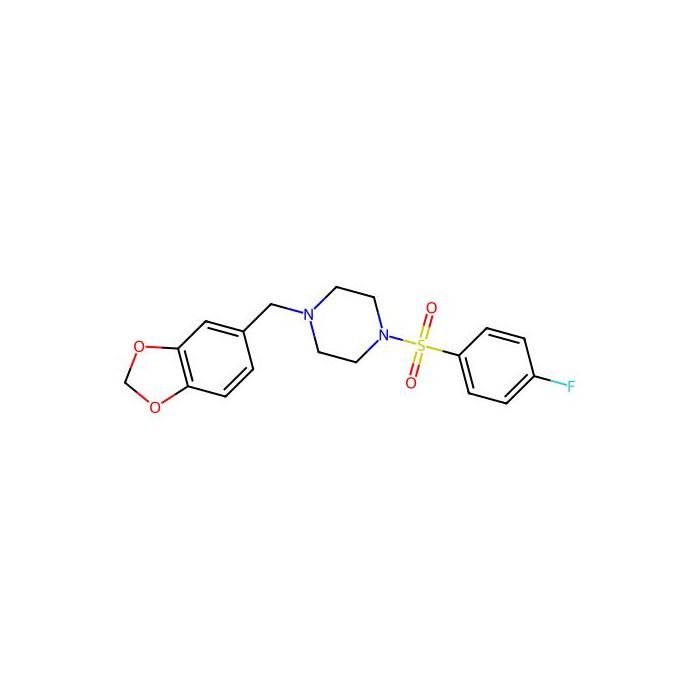 1-(1,3-Benzodioxol-5-ylmethyl)-4-[(4-fluorophenyl)sulfonyl]piperazine -  CAS No(326889-82-1) by Aladdin Scientific