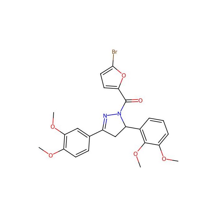 (5-bromofuran-2-yl)(5-(2,3-dimethoxyphenyl)-3-(3,4-dimethoxyphenyl)-4,5-dihydro-1H-pyrazol-1-yl)methanone -  CAS No(384376-92-5) by Aladdin Scientific