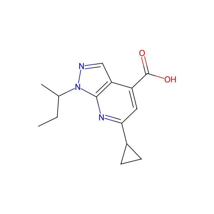 1-(butan-2-yl)-6-cyclopropyl-1H-pyrazolo[3,4-b]pyridine-4-carboxylic acid - ≥95% CAS No(954578-37-1) by Aladdin Scientific