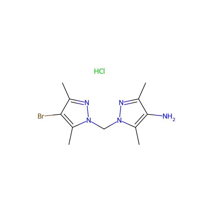 1-[(4-bromo-3,5-dimethyl-1H-pyrazol-1-yl)methyl]-3,5-dimethyl-1H-pyrazol-4-amine hydrochloride - ≥95% CAS No(1049752-43-3) by Aladdin Scientific