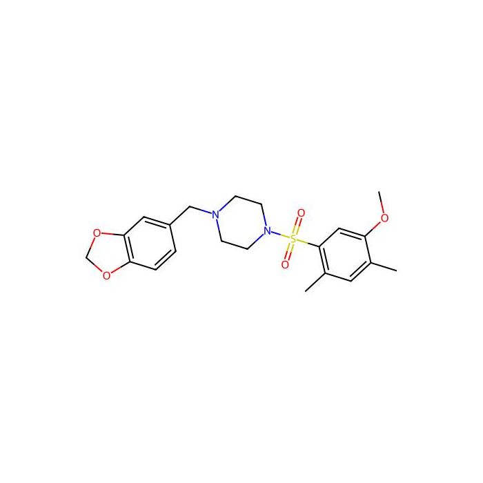 1-(1,3-Benzodioxol-5-ylmethyl)-4-[(5-methoxy-2,4-dimethylphenyl)sulfonyl]piperazine -  CAS No(682346-74-3) by Aladdin Scientific