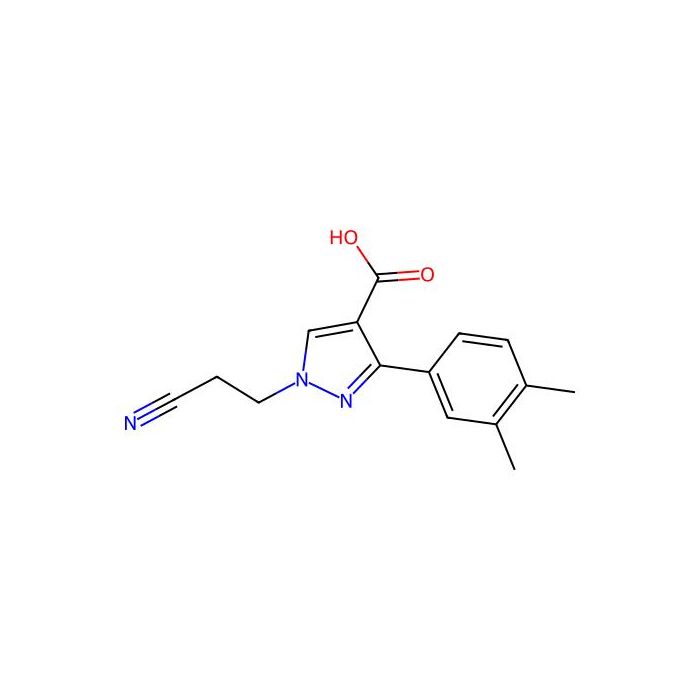 1-(2-cyanoethyl)-3-(3,4-dimethylphenyl)-1H-pyrazole-4-carboxylic acid - ≥95% CAS No(956411-60-2) by Aladdin Scientific