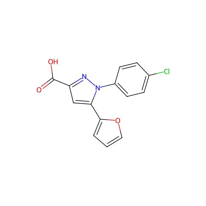1-(4-chlorophenyl)-5-(furan-2-yl)-1H-pyrazole-3-carboxylic acid - ≥95% CAS No(956769-53-2) by Aladdin Scientific