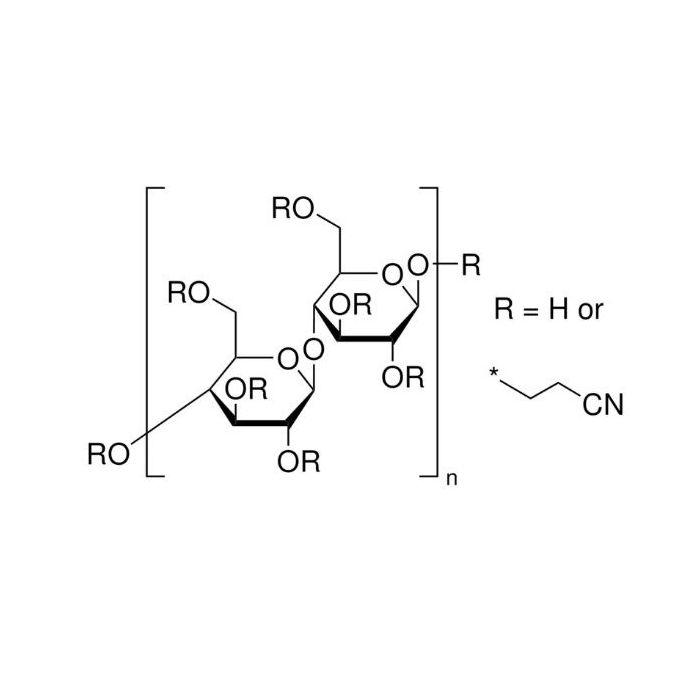 Cyanoethyl cellulose(CEC) - extent of labeling: ~2.6 mol cyanoethylation per mol cellulose CAS No(9004-41-5) by Aladdin Scientific