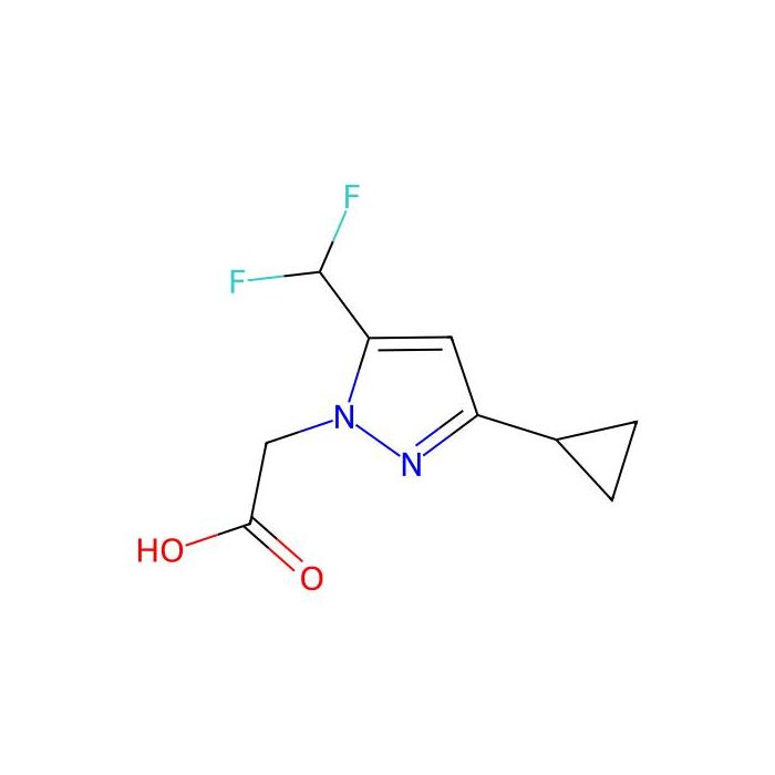 2-[3-cyclopropyl-5-(difluoromethyl)-1H-pyrazol-1-yl]acetic acid - ≥95% CAS No(1001519-25-0) by Aladdin Scientific