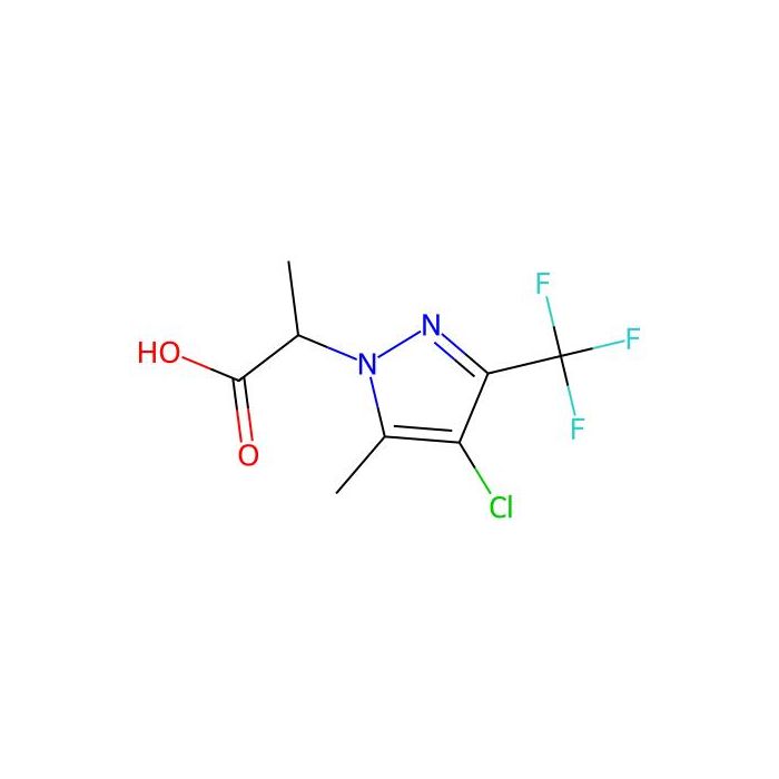 2-[4-chloro-5-methyl-3-(trifluoromethyl)-1H-pyrazol-1-yl]propanoic acid - ≥97% CAS No(1005679-11-7) by Aladdin Scientific