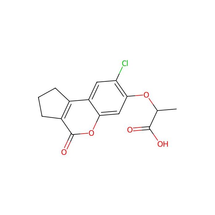 2-[(8-Chloro-4-oxo-1,2,3,4-tetrahydrocyclopenta[c]chromen-7-yl)oxy]propanoic acid - ≥97% CAS No(313471-08-8) by Aladdin Scientific
