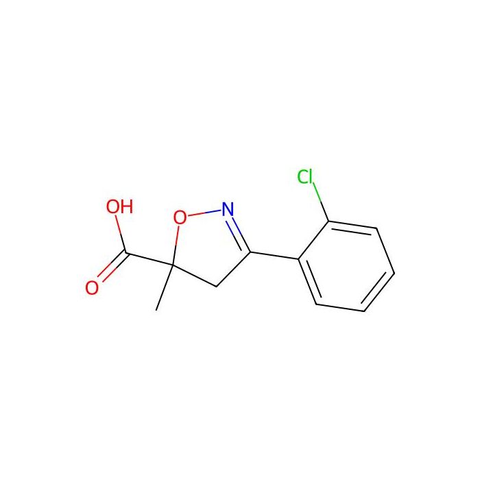 3-(2-Chlorophenyl)-5-methyl-4,5-dihydro-1,2-oxazole-5-carboxylic acid - ≥95% CAS No(878427-08-8) by Aladdin Scientific