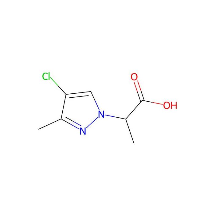 2-(4-chloro-3-methyl-1H-pyrazol-1-yl)propanoic acid - ≥98% CAS No(1005694-58-5) by Aladdin Scientific