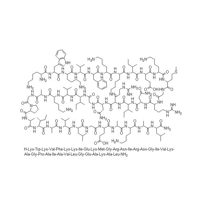 Cecropin B(acetate) - ≥97% CAS No(80451-05-4(free)) by Aladdin Scientific