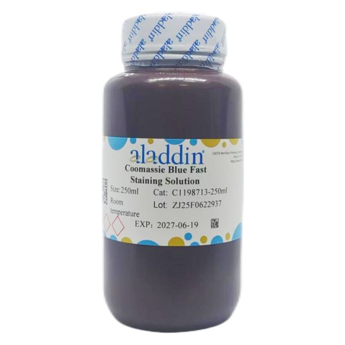 Coomassie Blue Fast Staining Solution - BioReagent, for western blot, for PAGE  by Aladdin Scientific