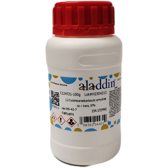 1,2-Cyclohexanedicarboxylic anhydride - ≥97%, cis + trans CAS No(85-42-7) by Aladdin Scientific