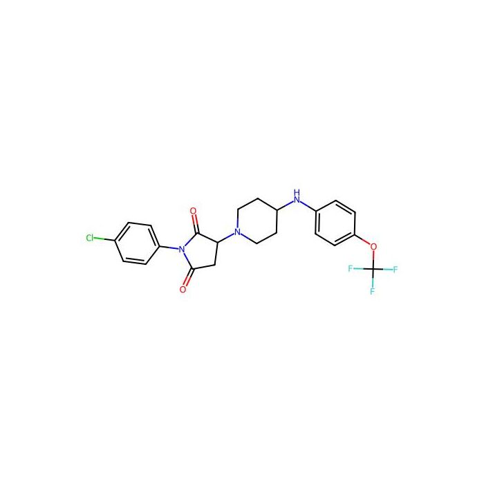 1-(4-Chlorophenyl)-3-[4-[4-(trifluoromethoxy)anilino]piperidin-1-yl]pyrrolidine-2,5-dione - ≥99% CAS No(878983-38-1) by Aladdin Scientific