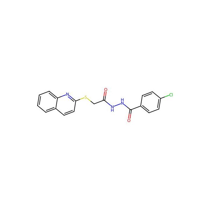 4-chloro-N'-(2-quinolin-2-ylsulfanylacetyl)benzohydrazide - ≥99% CAS No(326921-25-9) by Aladdin Scientific