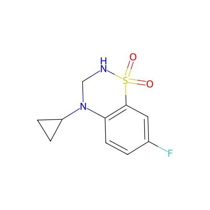4-Cyclopropyl-7-Fluoro-3,4-Dihydro-2h-1,2,4-Benzothiadiazine 1,1-Dioxide - ≥99% CAS No(1204572-55-3) by Aladdin Scientific