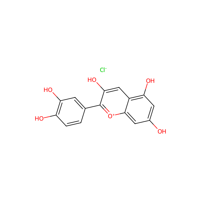 Cyanidin chloride - analytical standard, ≥98%(HPLC) CAS No(528-58-5) by Aladdin Scientific