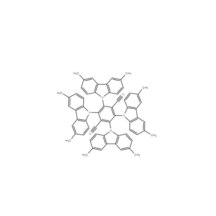 2,3,5,6-Tetrakis(3,6-dimethyl-9H-carbazol-9-yl)-1,4-benzenedicarbonitrile - ≥98% CAS No(1416881-54-3) by Aladdin Scientific