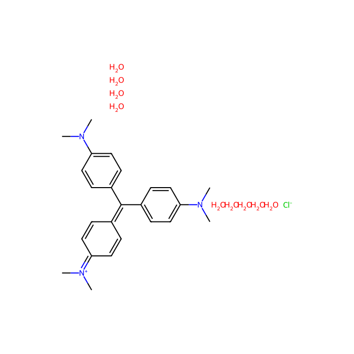 Crystal Violet Nonahydrate [Ion association reagent for spectrophotometric analysis] - ≥97%(T) CAS No(60662-33-1) by Aladdin Scientific