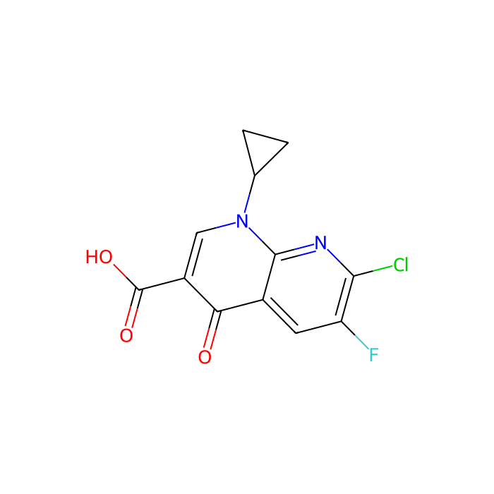 7-Chloro-1-cyclopropyl-6-fluoro-1,4-dihydro-4-oxo-1,8-naphthyridine-3-carboxylic Acid - ≥98%(HPLC)(T) CAS No(100361-18-0) by Aladdin Scientific