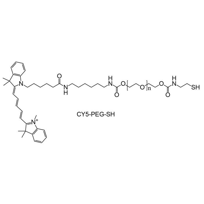 Cy5 PEG Tiol, Cy5-PEG-SH - MW 5000 Da  by Aladdin Scientific