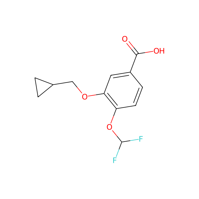 3-(Cyclopropylmethoxy)-4-(difluoromethoxy)benzoic acid - ≥98% CAS No(162401-62-9) by Aladdin Scientific