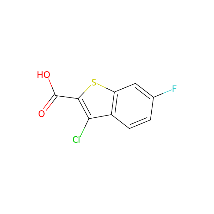 3-Chloro-6-fluorobenzo[b]thiophene-2-carboxylic acid - ≥97% CAS No(34576-92-6) by Aladdin Scientific