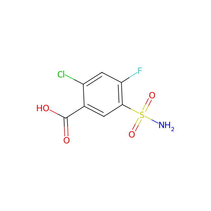 2-Chloro-4-fluoro-5-sulfamoylbenzoic acid - ≥96% CAS No(4793-24-2) by Aladdin Scientific