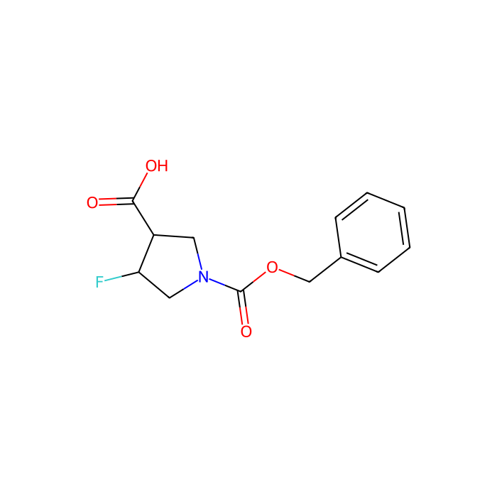 cis-1-[(benzyloxy)carbonyl]-4-fluoropyrrolidine-3-carboxylic acid - ≥97% CAS No(1269755-11-4) by Aladdin Scientific