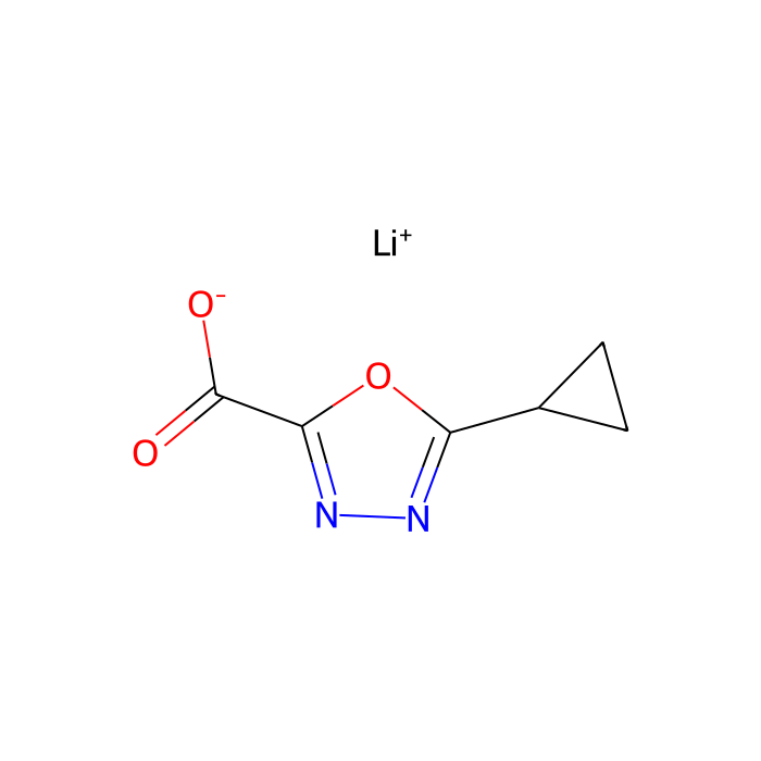 5-cyclopropyl-1,3,4-oxadiazole-2-carboxylate lithium salt - ≥97% CAS No(1523571-22-3) by Aladdin Scientific