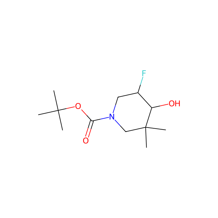 cis-3-fluoro-4-hydroxy-5,5-dimethylpiperidine-1-carboxylic acid tert-butyl ester - ≥97% CAS No(1612176-00-7) by Aladdin Scientific
