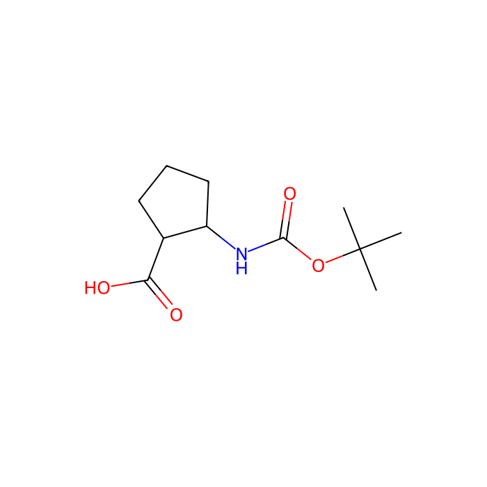 Cis-2-(tert-butoxycarbonylamino)-1-cyclopentanecarboxylic acid - ≥95% CAS No(136315-70-3) by Aladdin Scientific