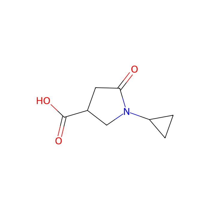 1-Cyclopropyl-5-oxopyrrolidine-3-carboxylic acid - ≥95% CAS No(876716-43-7) by Aladdin Scientific